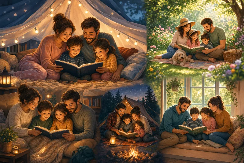 Společné čtení jako rodinná aktivita: 7 kreativních nápadů