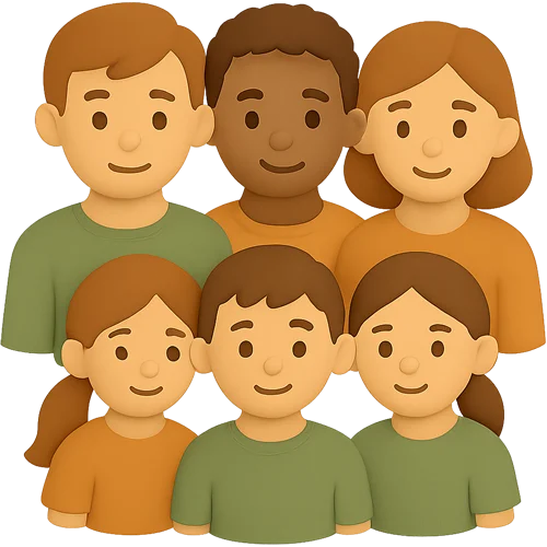 Osobní dětská kniha o kouzlu sestavené rodiny