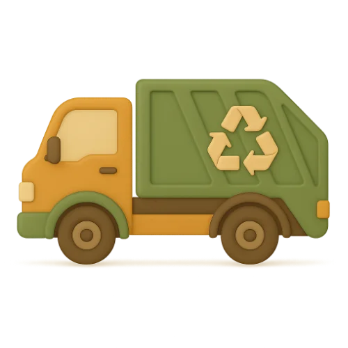 Osobní dětská kniha o dobrodružství s popelářským autem