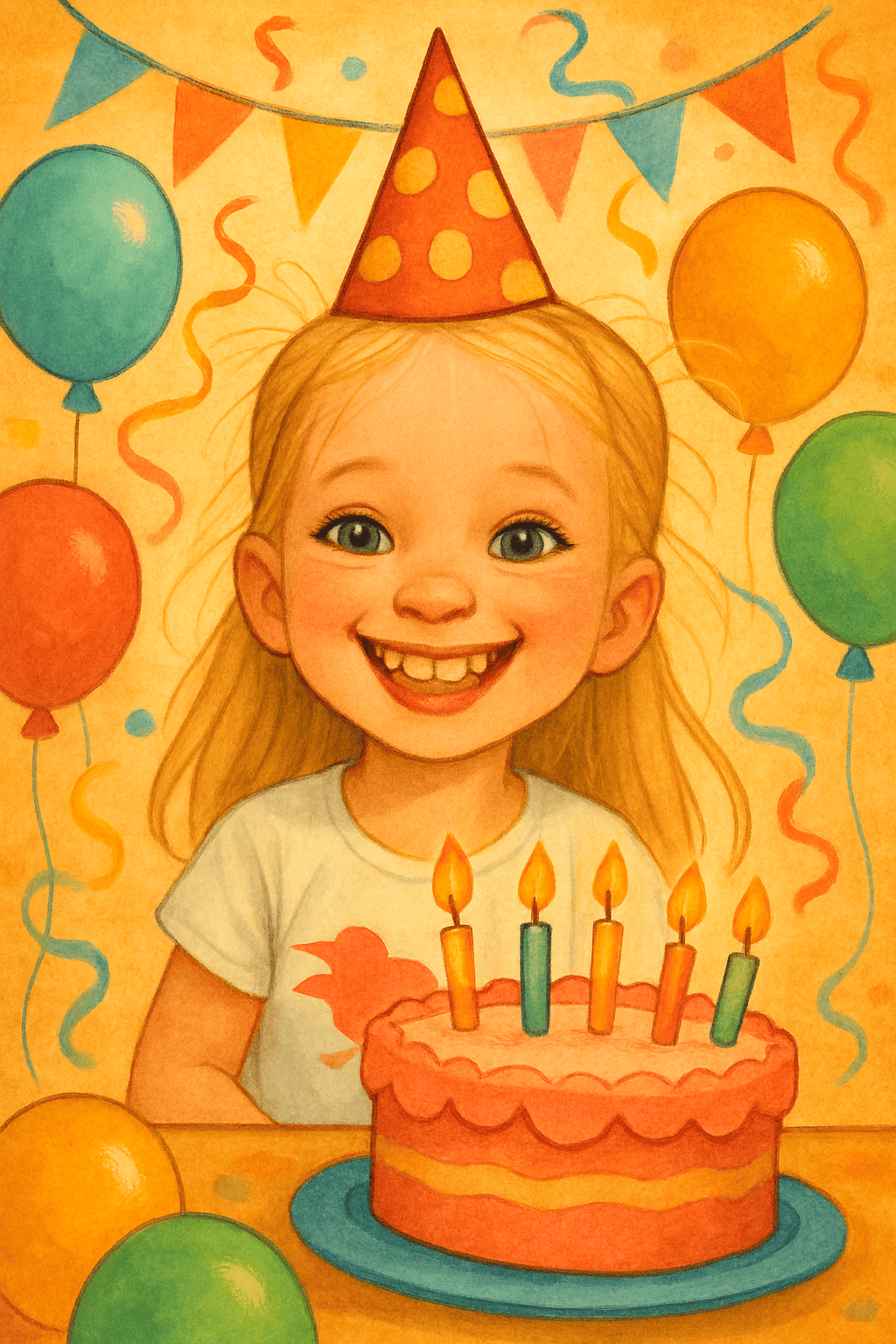 Ilustrace pro Narozeninové štěstí   slavnostní oslava